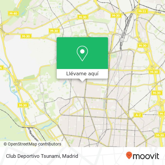 Mapa Club Deportivo Tsunami