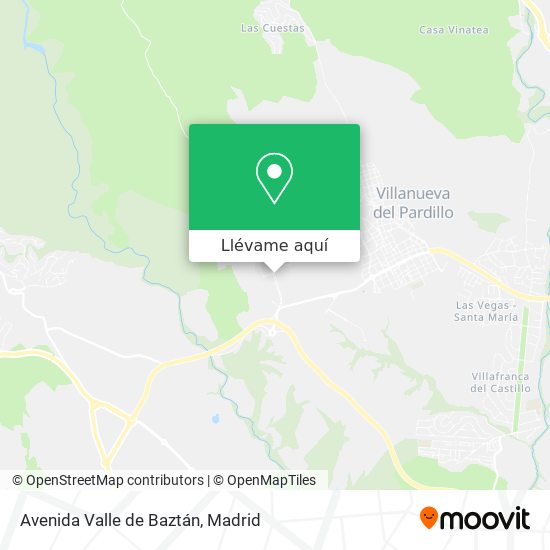 Mapa Avenida Valle de Baztán