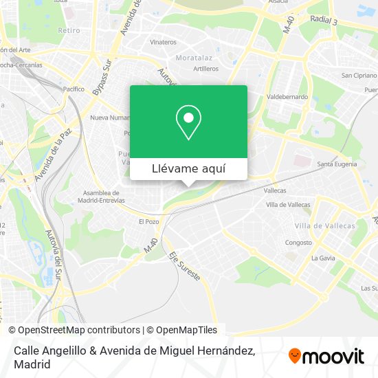 Mapa Calle Angelillo & Avenida de Miguel Hernández