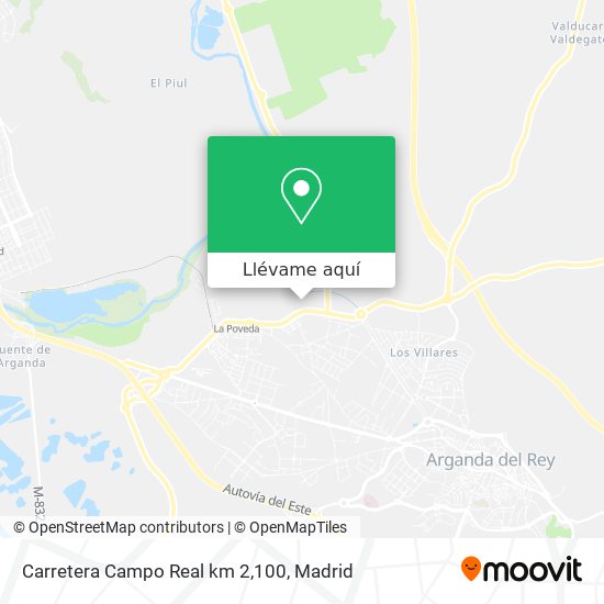 Mapa Carretera Campo Real km 2,100