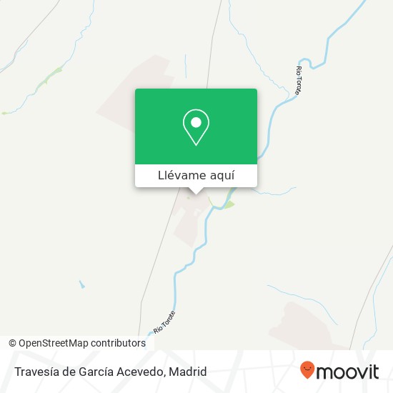 Mapa Travesía de García Acevedo