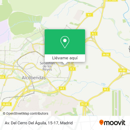 Mapa Av. Del Cerro Del Águila, 15-17