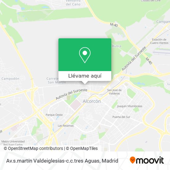 Mapa Av.s.martín Valdeiglesias-c.c.tres Aguas