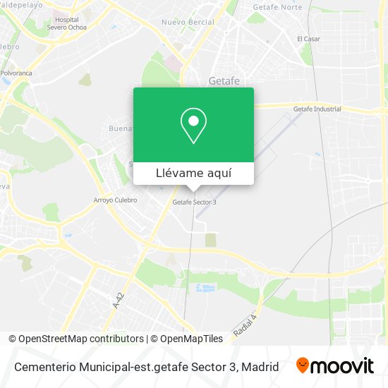 Mapa Cementerio Municipal-est.getafe Sector 3