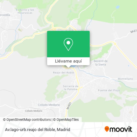 Mapa Av.lago-urb.reajo del Roble