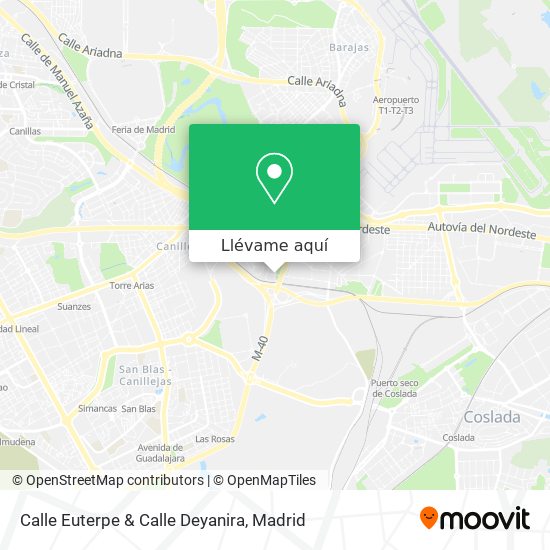 Mapa Calle Euterpe & Calle Deyanira