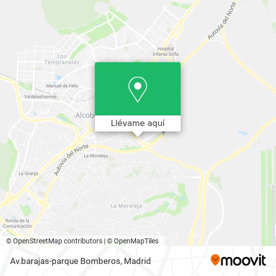 Mapa Av.barajas-parque Bomberos