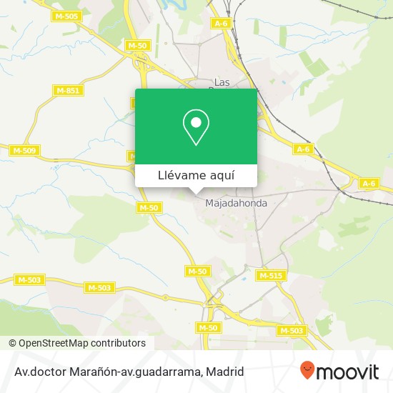 Mapa Av.doctor Marañón-av.guadarrama