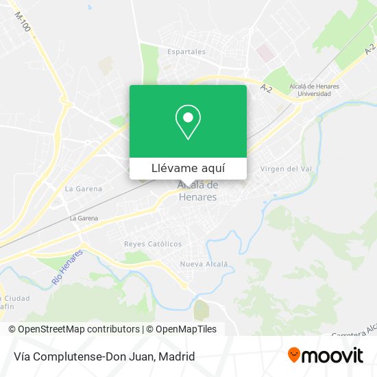 Mapa Vía Complutense-Don Juan