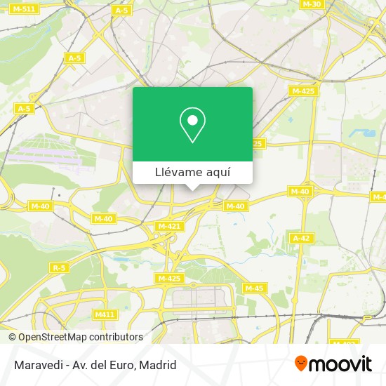 Mapa Maravedi - Av. del Euro