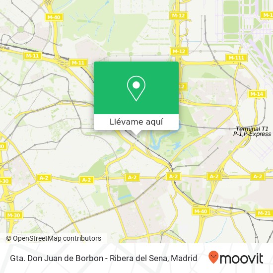 Mapa Gta. Don Juan de Borbon - Ribera del Sena