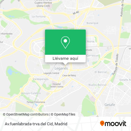 Mapa Av.fuenlabrada-trva.del Cid