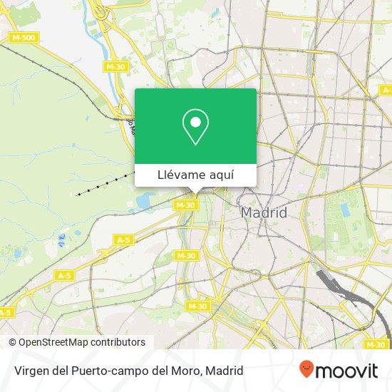 Mapa Virgen del Puerto-campo del Moro