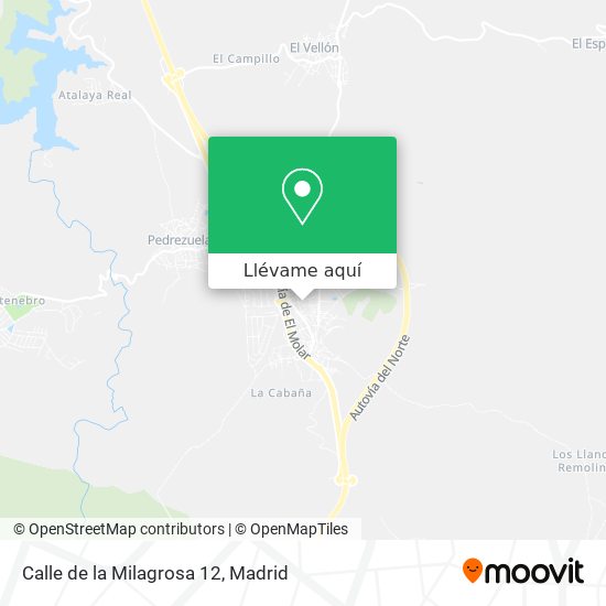 Mapa Calle de la Milagrosa 12