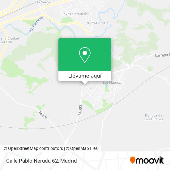 Mapa Calle Pablo Neruda 62