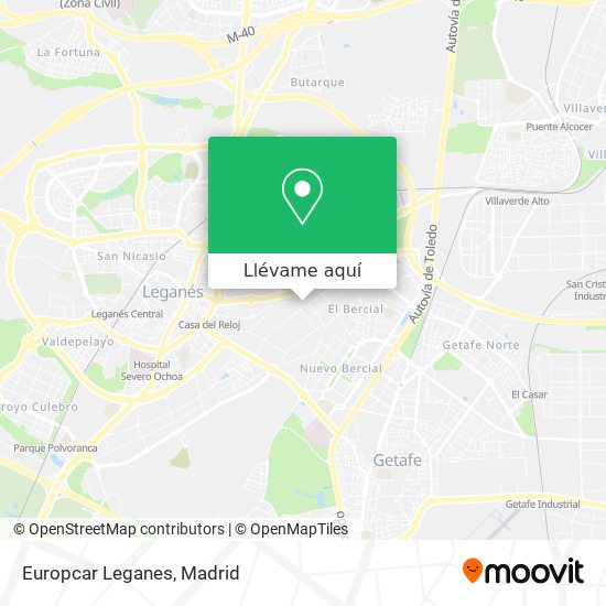 Mapa Europcar Leganes