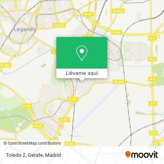 Mapa Toledo 2, Getafe