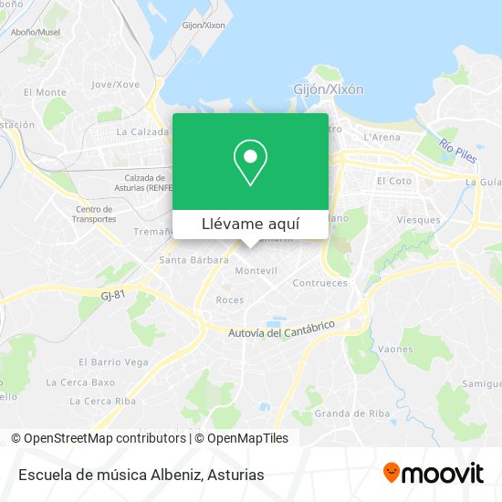 Mapa Escuela de música Albeniz