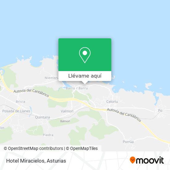 Mapa Hotel Miracielos