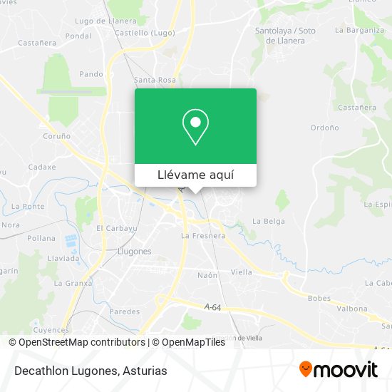 Mapa Decathlon Lugones