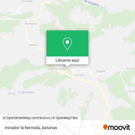 Mapa mirador la hermida