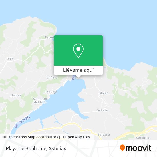 Mapa Playa De Bonhome