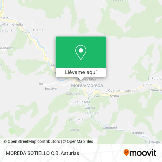Mapa MOREDA SOTIELLO C.B