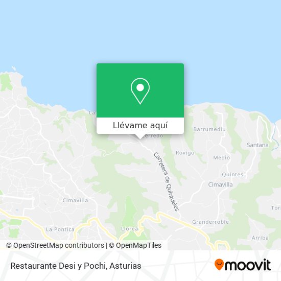 Mapa Restaurante Desi y Pochi