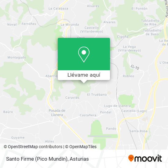 Mapa Santo Firme (Pico Mundín)