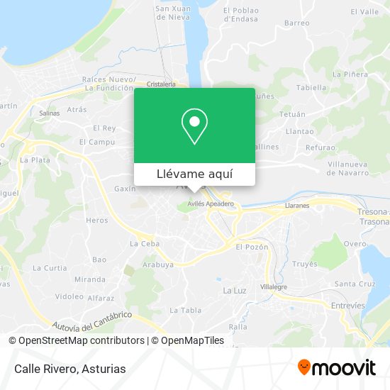 Mapa Calle Rivero