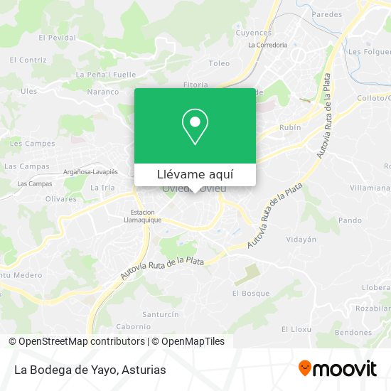 Mapa La Bodega de Yayo