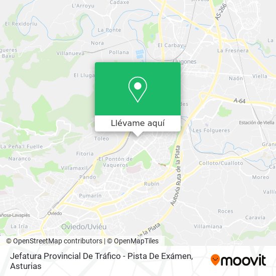 Mapa Jefatura Provincial De Tráfico - Pista De Exámen
