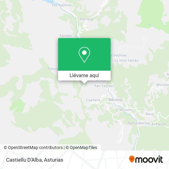 Mapa Castiellu D'Alba
