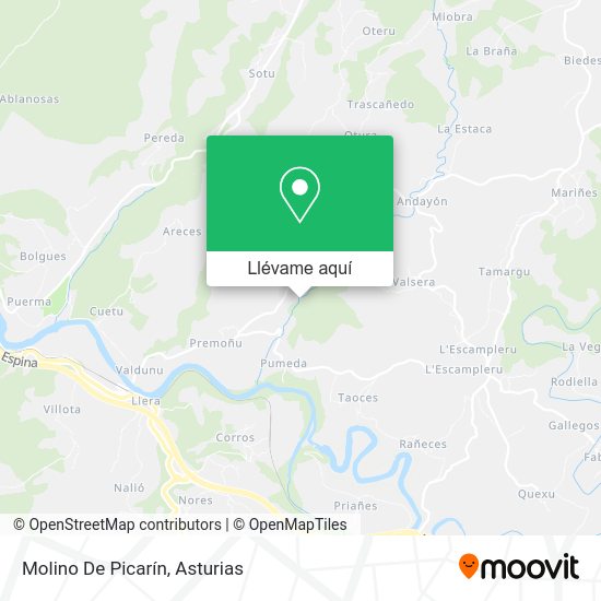 Mapa Molino De Picarín