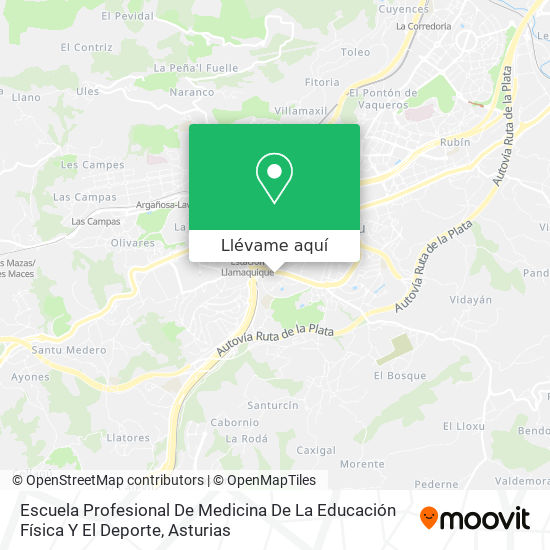 Mapa Escuela Profesional De Medicina De La Educación Física Y El Deporte