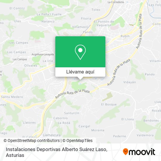 Mapa Instalaciones Deportivas Alberto Suárez Laso