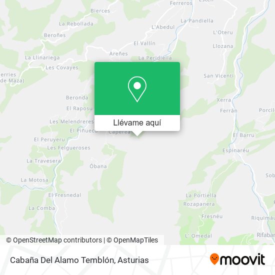 Mapa Cabaña Del Alamo Temblón
