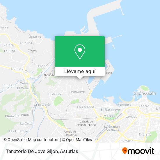 Mapa Tanatorio De Jove Gijón