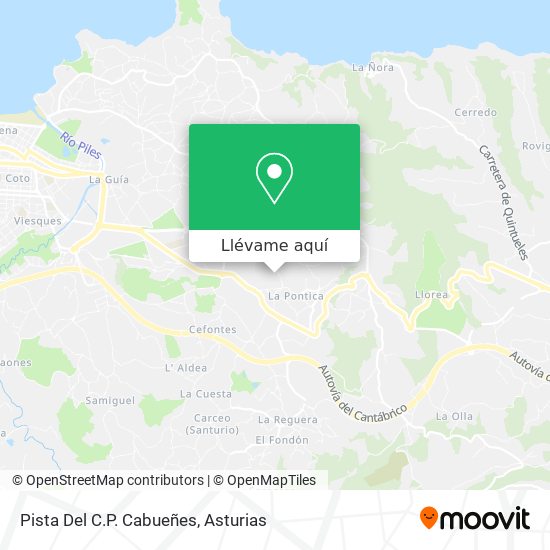 Mapa Pista Del C.P. Cabueñes