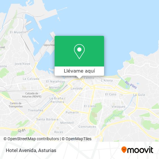 Mapa Hotel Avenida