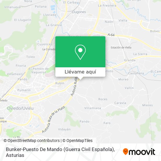 Mapa Bunker-Puesto De Mando (Guerra Civil Española)