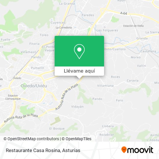 Mapa Restaurante Casa Rosina