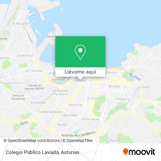 Mapa Colegio Público Laviada