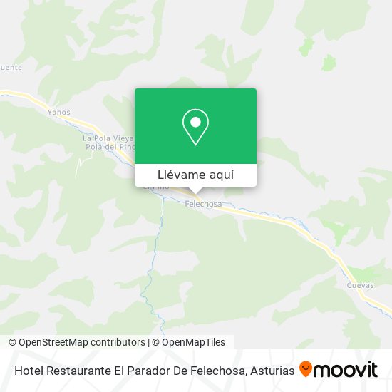 Mapa Hotel Restaurante El Parador De Felechosa