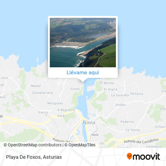 Mapa Playa De Foxos