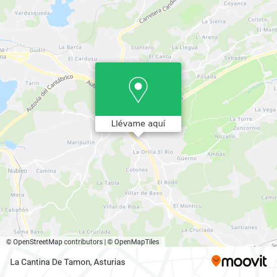 Mapa La Cantina De Tamon