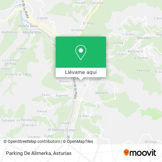 Mapa Parking De Alimerka