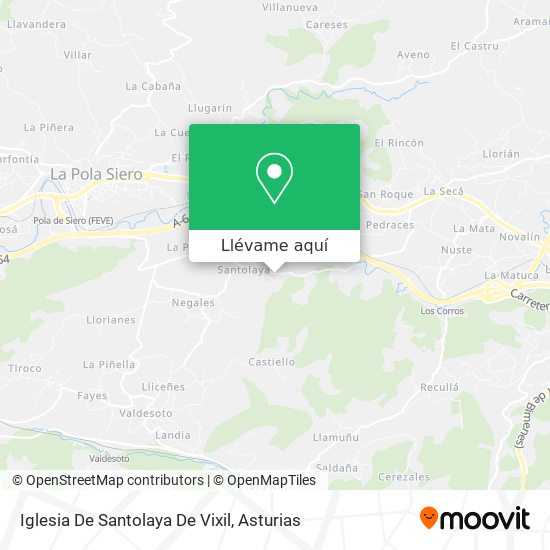 Mapa Iglesia De Santolaya De Vixil