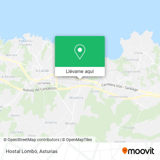 Mapa Hostal Lombó