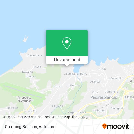 Mapa Camping Bahínas